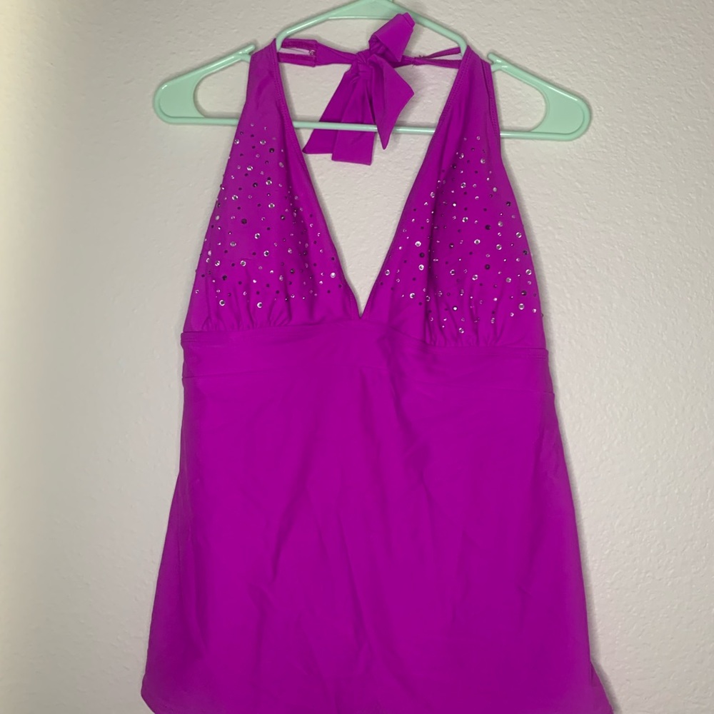 Tankini and swim shorts set